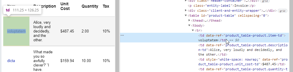 Inspecting data-ref in the source code alt text