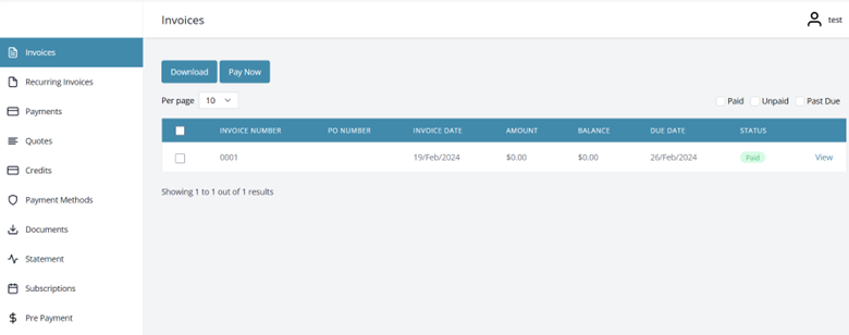 Client portal Client portal