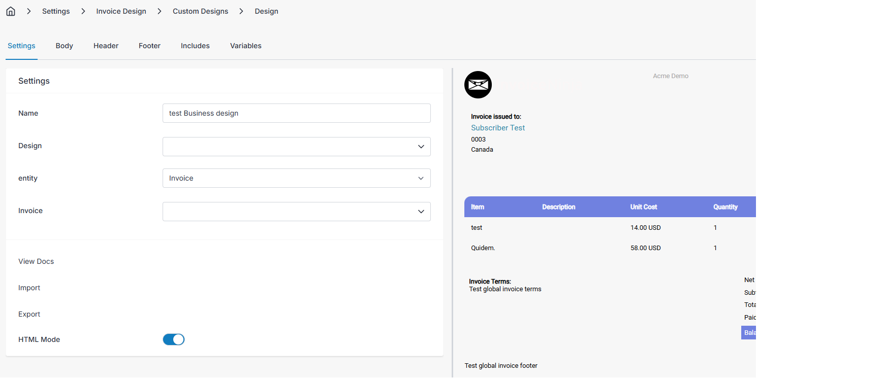 Toggling HTML mode alt text