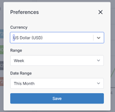 Dashboard overview preferences