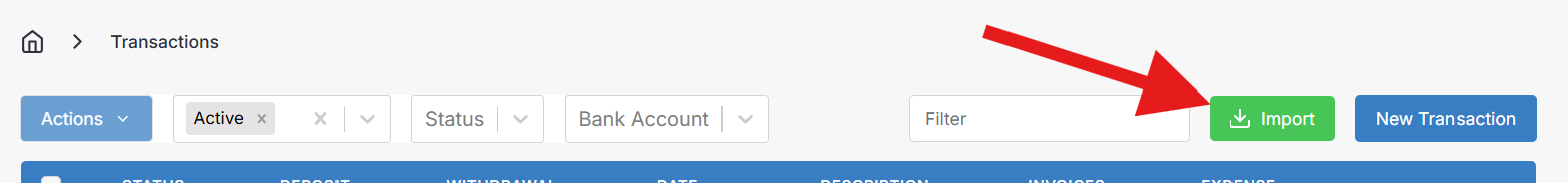 transactions import button